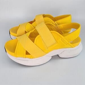 Nurture Roam Yellow Canyon Split Sole Platform Sandals 8M NWT